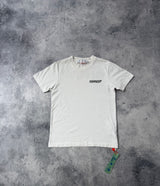 Off-white blur logo white tee