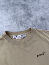 Off-white Caravaggio arrow dark sand tee