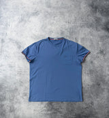 Moncler light blue tee with arm logo