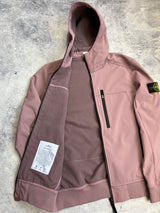Stone island 2018 dusty rose soft shell-r jacket
