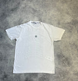 Stone island 2023 white & green graphic tee