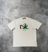 Palm angels white broken palm tree tee
