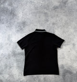 Stone island black polo shirt