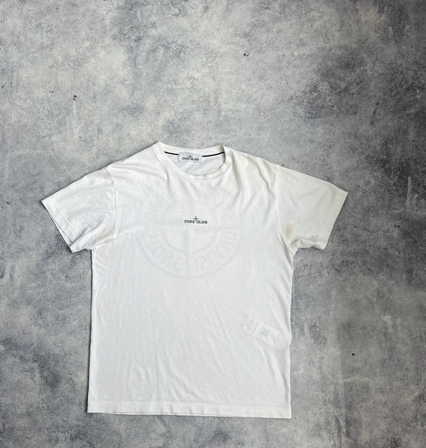 Stone island 2022 white graphic tee
