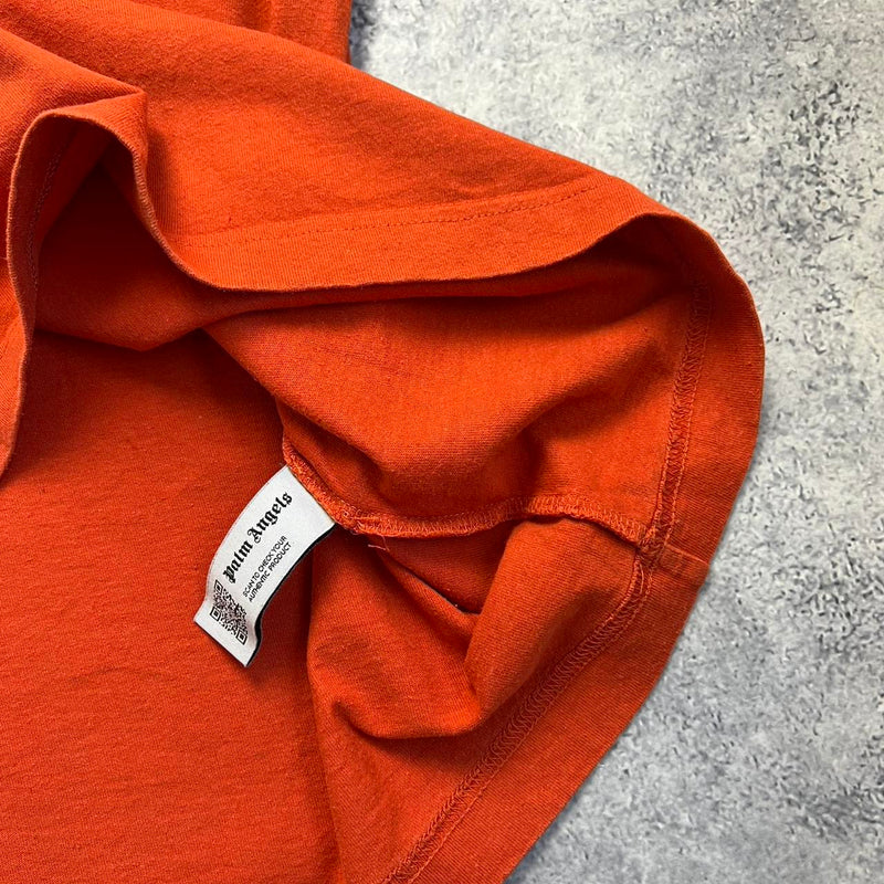Palm angels orange kill the bear tee