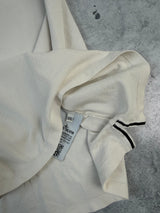 Stone island white polo shirt