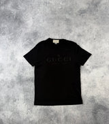 Gucci black spellout tee