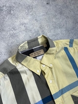 Burberry yellow check L/S shirt