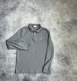 Moncler grey L/S polo shirt