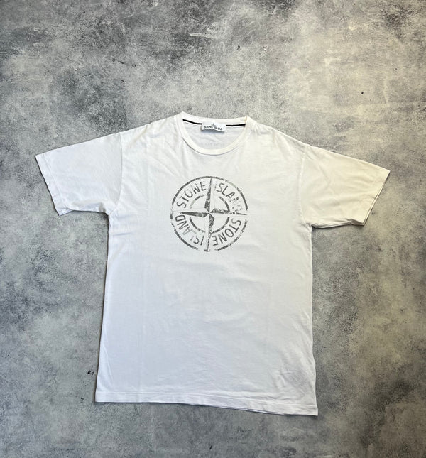 Stone island 2017 white graphic tee