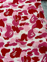 Bape pink camo tee
