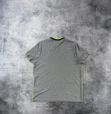 Moncler grey two tone tee with chest logo