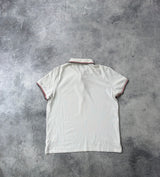 Moncler white polo shirt