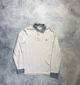 Moncler cream & grey L/S polo shirt