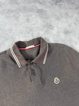 Moncler grey polo shirt