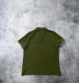 Moncler khaki green polo shirt