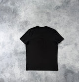 Moncler black double logo tee