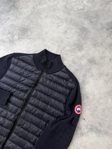 Canada goose navy marine Hybridge knit jacket