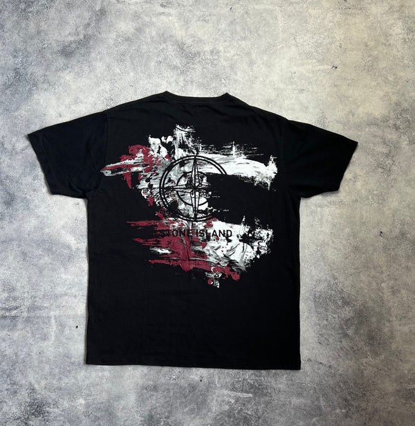 Stone island 2020 black graphic tee