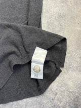 Moncler grey double logo polo shirt