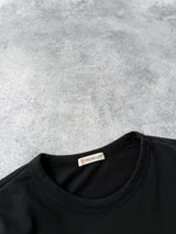 Moncler black double logo tee
