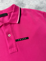 Prada pink polo shirt