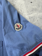 Moncler light blue tee with arm logo