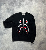 Bape black shark jumper