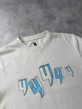 Yelir world white & blue graphic tee