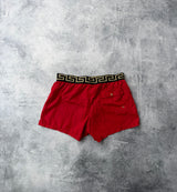 Versace red swim shorts