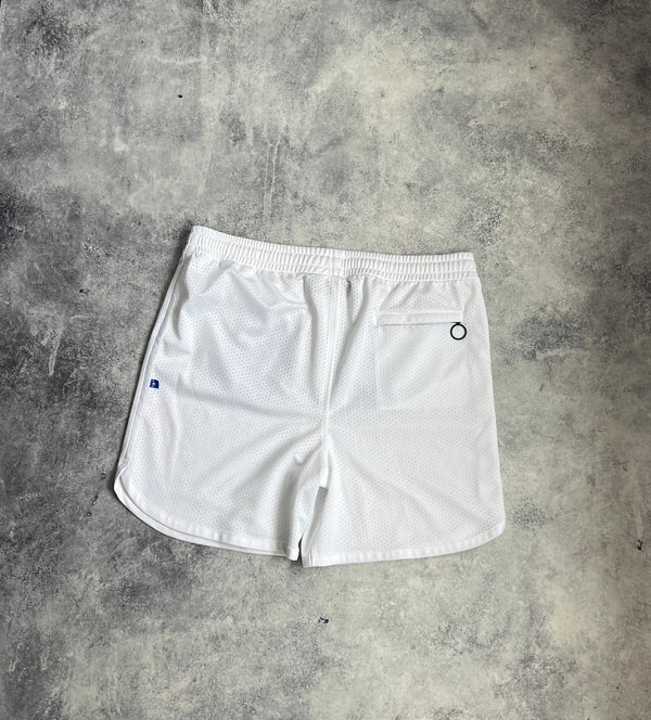 Off-white thermo mesh white shorts