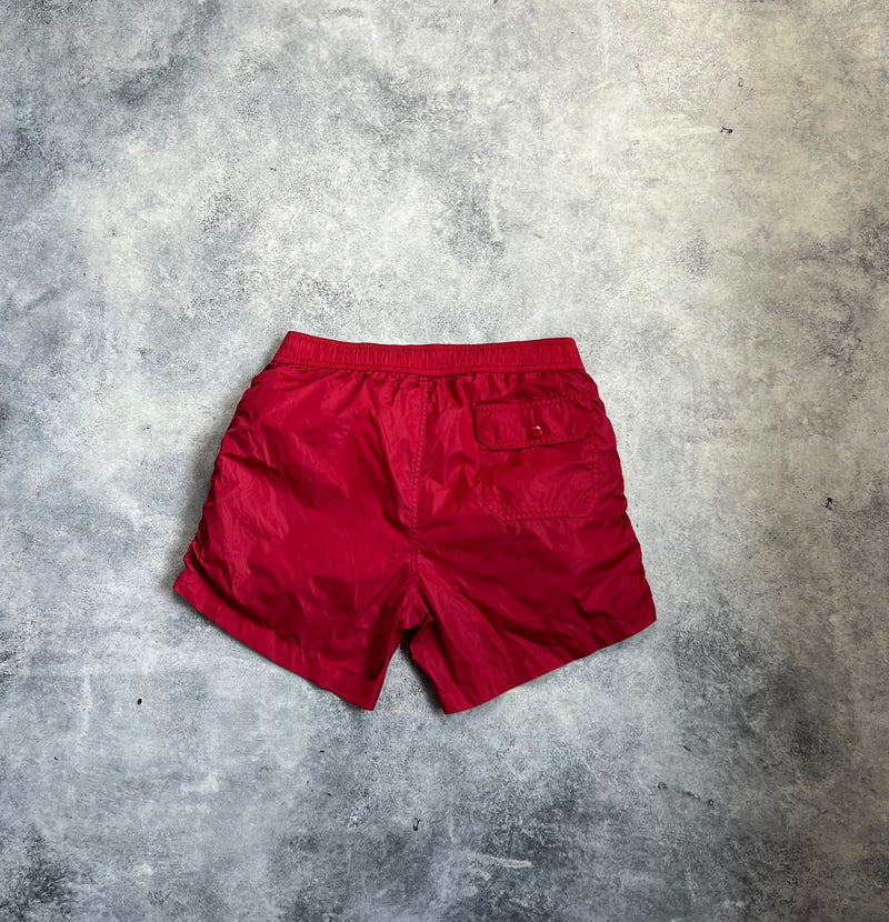 Moncler red swim shorts