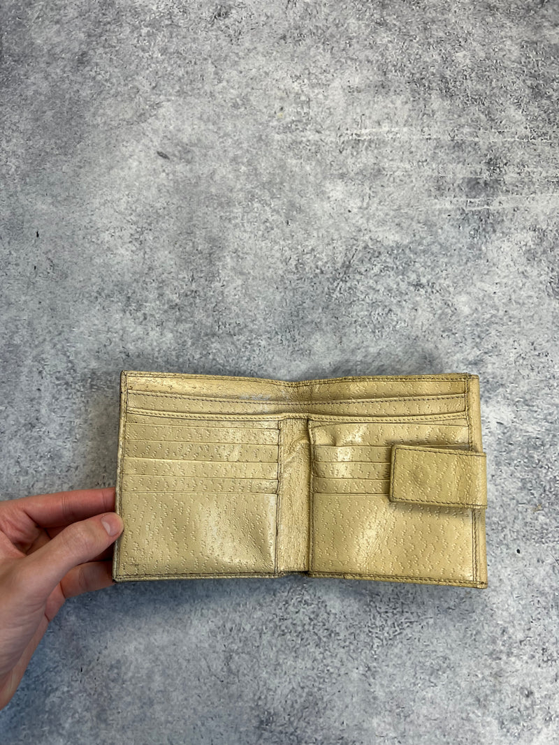 Gucci vintage cream wallet