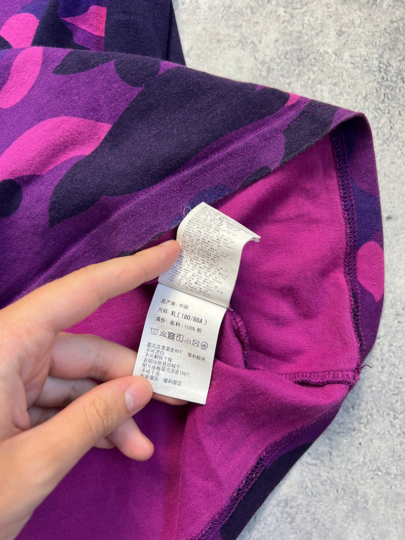 Bape purple camo shark tee