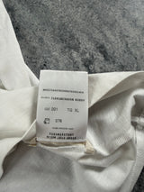 Moncler white double logo tee