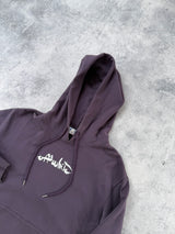 Off-white paint arrow purple hoodie
