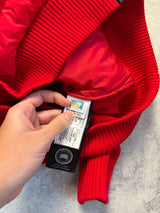 Canada goose red hybridge knit jacket
