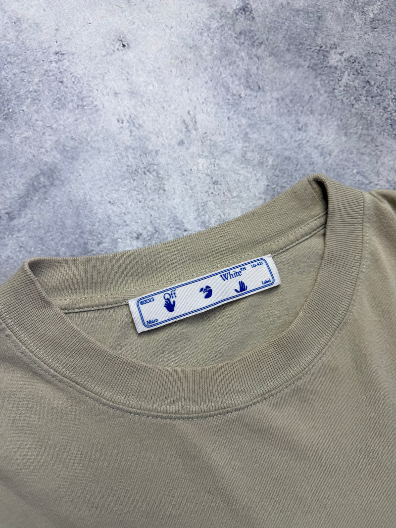 Off-white bubble arrows light beige tee