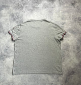 Moncler grey arm logo tee
