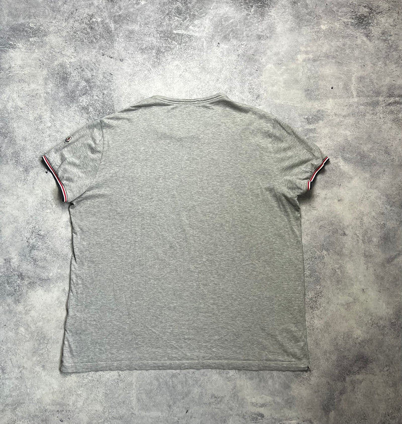 Moncler grey arm logo tee