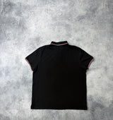Moncler black polo shirt