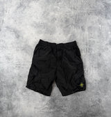 Stone island SS24 black nylon metal cargo shorts