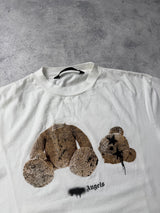 Palm angels white kill the bear star eyes tee
