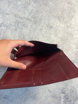 Cartier vintage wine red long wallet