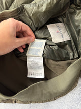 Moncler ariege padded khaki down jacket
