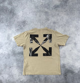 Off-white Caravaggio arrow dark sand tee