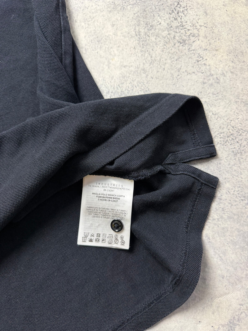 Moncler navy oversized logo polo shirt