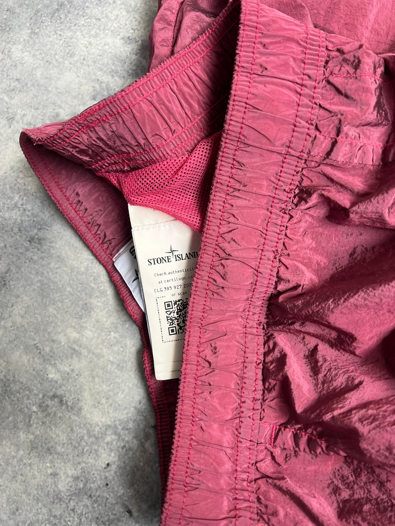 Stone island cyclamen nylon metal swim shorts