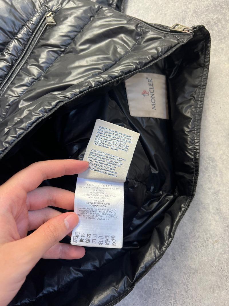 Moncler black GUI gilet