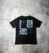 Off-white black stitch logo tee